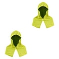 thumbnail image 5 of freneci 2 Pieces Cooling Hooded Towels for Sports Enthusiasts Versatile UV Resistant Yellow Green, 5 of 8