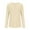 Beige (New Upgrade), variant on Htigea Womens Crew Neck Long Sleeve Shirts Casual Cozy Pullover Top Solid Fall Basic Tee Beige S