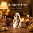thumbnail image 4 of Moocorvic Family Christmas Tiny Prayer Figures Tabletop Decor, Religious Holiday Gift,1PC, 4 of 8