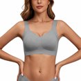 thumbnail image 6 of Mifsaly Womens Wireless Sports Bra with V Neck Wide Shoulder Straps Smooth Molded Cups and Longline Underband Comfortable Active Bralette for Yoga Fitness and Daily, 6 of 7