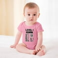 thumbnail image 2 of Level 1 Human Baby Bodysuit – Funny Gamer Newborn Outfit for Boys Or Girls, Video Game Themed Toddler Romper Pink-style 12months, 2 of 7