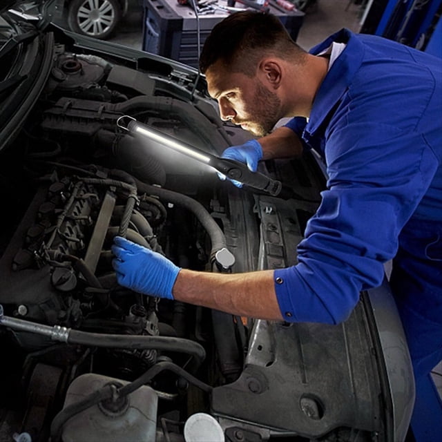 4 Luces de Trabajo LED Portátiles COB, Lámpara de Trabajo LED Magnética Inalámbrica, Luces de Inspección para Reparación de Automóviles, Garaje Doméstico, Emergencia