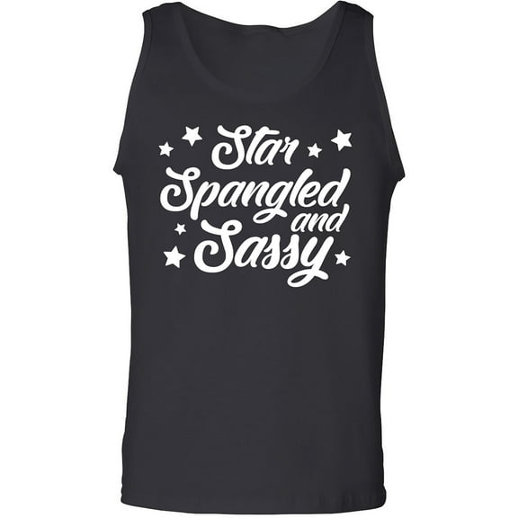 Star Spangled And Sassy Adult Tank Top