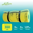 thumbnail image 3 of Aqua Lily Pad Tadpole Single Adult Floating Foam Lounger Mat, Green/Yellow, 3 of 11