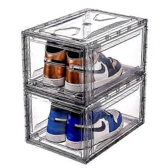 Shoe Storage Box,Shoe Box Clear Plastic Shoe Organizer and Shoe Containers