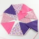 thumbnail image 2 of KAKOWELY Guirnalda de banderines triangulares de tela de algodón, ideal para fiestas de cumpleaños, eventos, festivales y decoración (rosa), 2 of 3