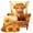 Highland Cow Sunflower Pumpkin, variant on POLERO Christmas Ho Ho Snowflake Print Spandex Wingback Chair Covers with Stretch, Non-slip Single-Seat Wingback Armchair Covers for Bedroom Living Room