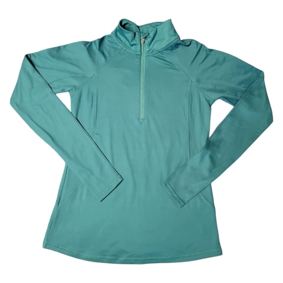 Jockey Women's Pullover Thumbholes Quarter Zip Moisture Wicking Top - SMALL