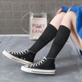 thumbnail image 3 of Lsque Black Glitter Printed Crew Socks Men's Women's LightWeight Thin Casual Calf Socks ,Knee High Socks,Cotton Socks, 3 of 9