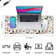 thumbnail image 5 of Long Mouse Pads for Desk,Pioneer Flower Floral Print Pattern Desk Mats on Top Of Desks, Desk Mouse Pad Extra Large with 3mm Non-Slip Base and Stitched Edge for Gaming,Office,Work,Home 31.5"x11.8", 5 of 6