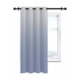thumbnail image 7 of Minimalist Blue Thermal Insulated Blackout Curtains for Bedroom 96 Length and Grey Gradient Room Darkening Curtain 1 Panel Grommet Window Curtain Drape for Living Room Nursery Room, 7 of 7