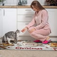 thumbnail image 4 of Set of 2 Christmas Kitchen Rugs Xmas Snowflake Winter Happy New Year Kitchen Mats for Floor Non Skid Kitchen Rugs and Matsfor Bathroom Room (47x17+30x17 inches), 4 of 7