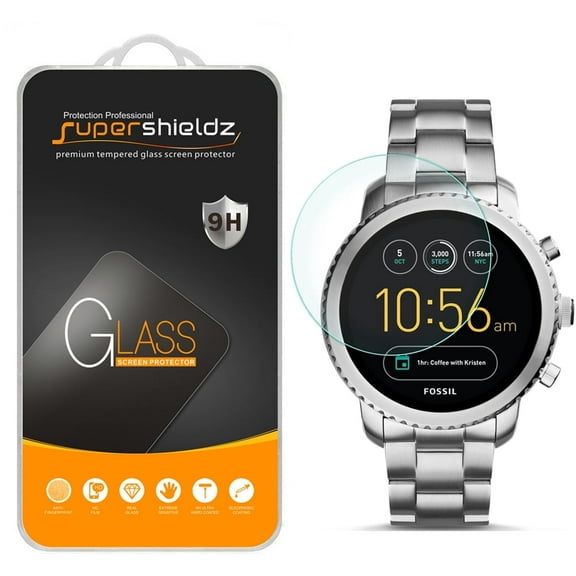 [1-Pack] Supershieldz for Fossil Q Explorist Gen 3 Tempered Glass Screen Protector, Anti-Scratch, Anti-Fingerprint, Bubble Free