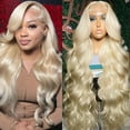 thumbnail image 7 of Komiseup Lace Front Wig Human Hair, Pre Plucked with Baby Hair, Glueless Wigs Human Hair, Ombre Body Wave Lace Front wig Human Hair for Black Women, 7 of 7
