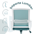 thumbnail image 4 of Silla de Oficina Mundo In Vastra Ejecutiva Ergonomica Mesh Azul, 4 of 8