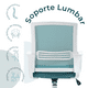 thumbnail image 4 of Silla de Oficina Mundo In Vastra Ejecutiva Ergonomica Mesh Azul, 4 of 8