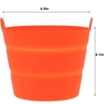thumbnail image 2 of 2Pcs Reuasble Silicone Grease Bucket Liners,4.9x3.5x4.1In Durable Drip Tray Liner,Silicone Grill Cooking Accessories for Traeger(Red), 2 of 6