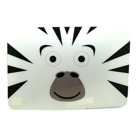 - Friendly Zebra White/Black Background Kids Dinner Placemat