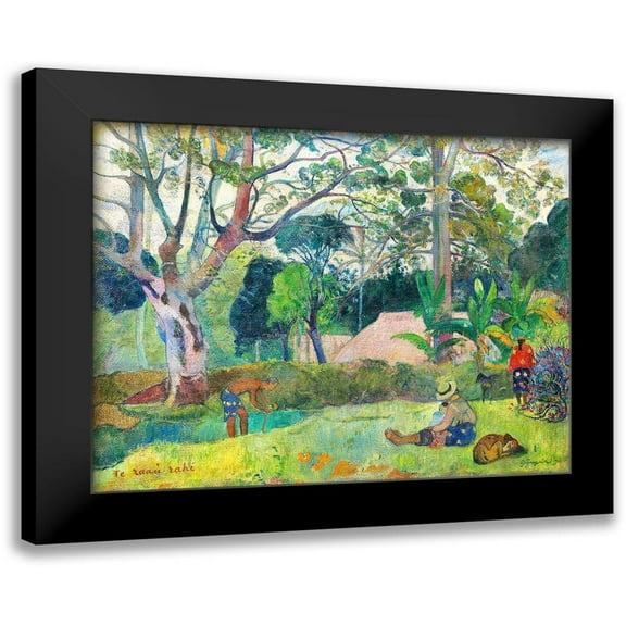 Gauguin, Paul 14x12 Black Modern Framed Museum Art Print Titled - The Big Tree