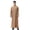 Khaki, variant on Cotton Linen Muslim Robe for Men Arab Long Sleeve 1/4 Zipper Henley Kaftan Arabic Abaya Thobe Ramadan Middle East Cloth Shirt Gown with Embroidery and Pocket Size 3XL Khaki