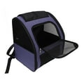 thumbnail image 3 of Cat Backpack Carrier, Built In  4 Ventilation Grids Foldable Sun Visor Cat Traveler Backpack Portable Breathable Oxford Cloth  For Outdoor Purple,Grey, 3 of 8