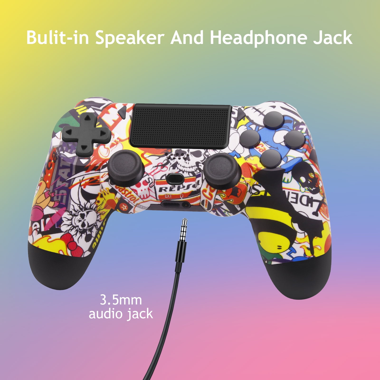 Wireless DualShock Controller for PS4, Compatible with