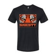 thumbnail image 2 of Wild Bobby Cincinnati Football Joe Sheisty Sports Men Premium Tri Blend Tee, True Black, Small, 2 of 5