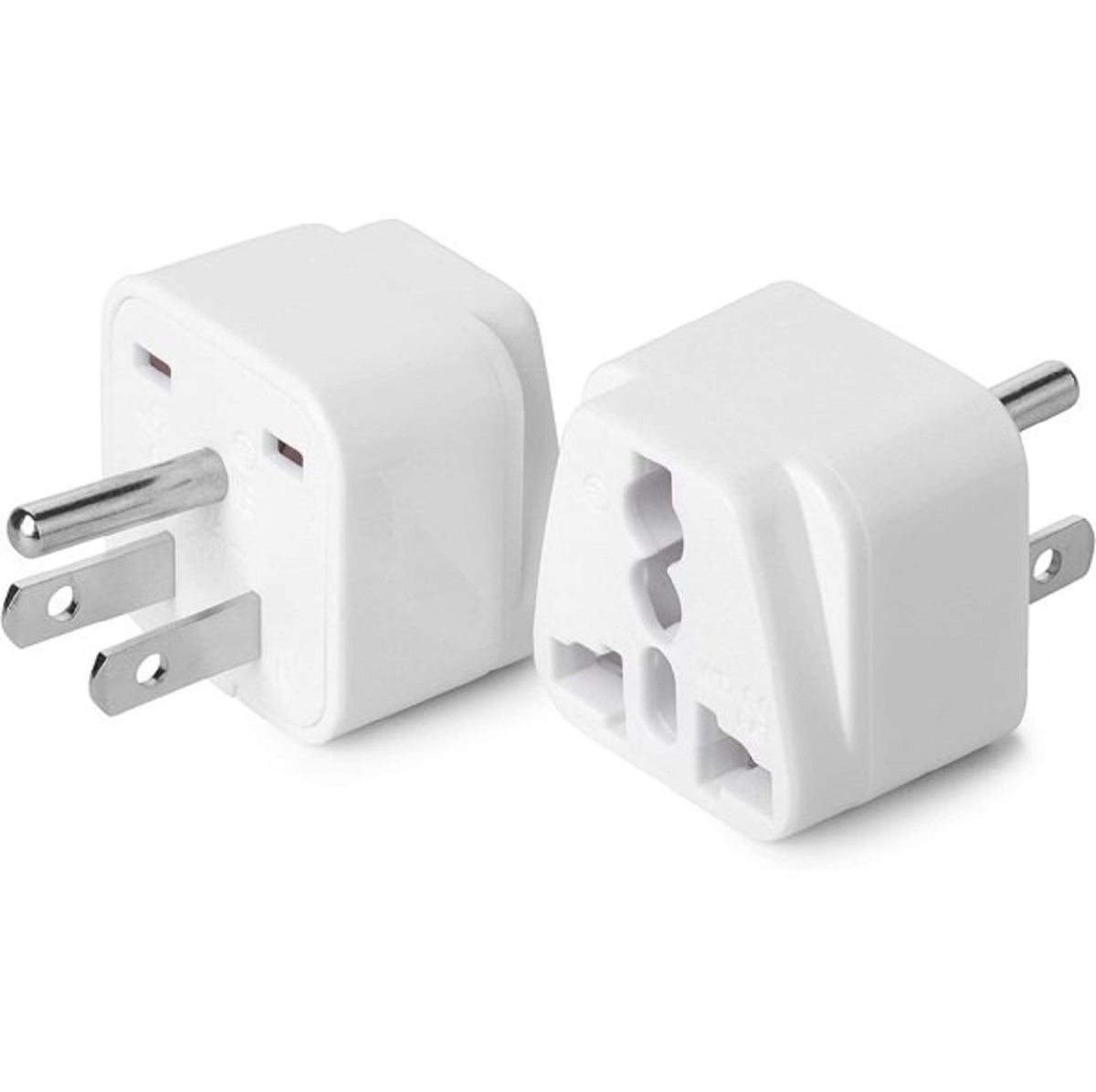 Universal to American Outlet Plug Adapter, 2 Pack, Canada Universal ...