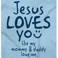 thumbnail image 2 of Jesus Loves You Christian Religious Romper Boys or Girls Infant Baby Brisco Brands 24M, 2 of 6