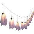 thumbnail image 1 of Halloween Decoration-Light Up Ghost LED Colorful Light String, Glowing Little Decorative Terrifying Pendant Ghost Atmosphere,, 1 of 8