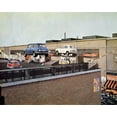 thumbnail image 1 of The Italian Job 1969 Three Mini Cooper's leap across Turin rooftop 24x30 poster, 1 of 1