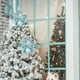 thumbnail image 4 of Magnolia artificial con purpurina navideña | Flor de tela 3D artesanal con bordes brillantes | Decoración navideña duradera para árboles de Navidad, coronas, ventanas y chimeneas, 4 of 6