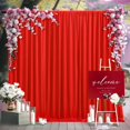 thumbnail image 2 of Cortinas de fondo Wish Care, 244 x 305 cm, poliéster, color rojo, 2 paneles, 2 of 7