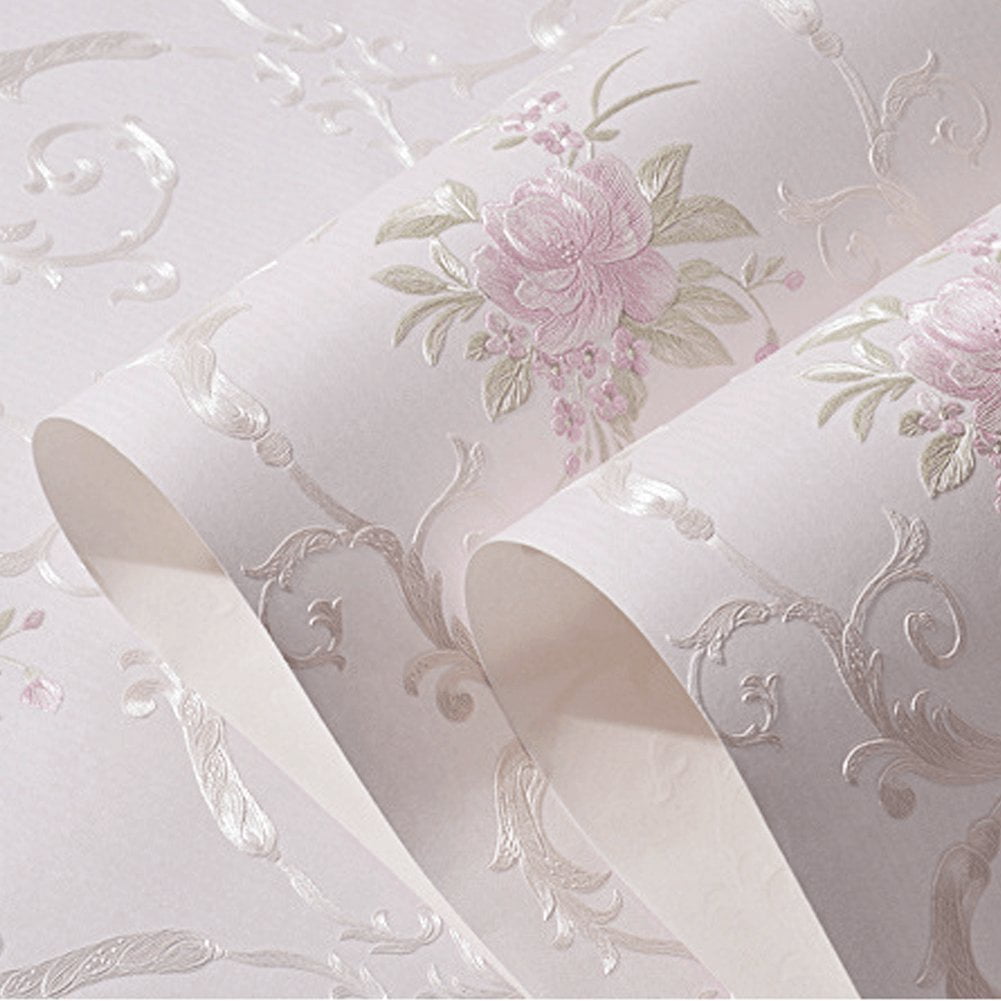 Vjnyvs Flower Wall Art Decals Peony Floral Wall Stickers Peel and Stick Leaves Wall Art Mural for Living Room Bedroom Wall Decor