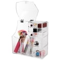 thumbnail image 3 of Caja de almacenamiento para brochas de maquillaje, estante para lápiz labial cosmético transparente acrílico, estante para lápiz labial acrílico, características líderes en su clase, 3 of 8