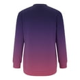 thumbnail image 4 of jsaierl Womens Sweatshirts Plus Size Gradient Print Sweatshirts Crewneck Holiday Pullover Tops 2024 Long Sleeve Blouses, 4 of 4