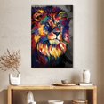 thumbnail image 2 of Elephant Stock Majestic Lion Abstract Color Wall Art - Vertical Canvas Wall Art - Living Room Wall Decor - Animal Canvas - Black And Blue Decor - 26" x 39", 2 of 4