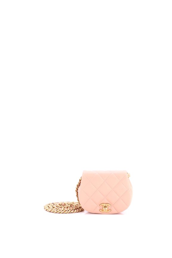 Pre-Owned Coco Mail Clutch with Chain Quilted Calfskin Mini By Rebag