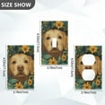 thumbnail image 7 of Yayeee Blank Wall Plate Cover 1-Gang 4.5"x2.7" Home Unused Decorative Outlet, Flowers and Dog, 7 of 7