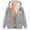 B Gray, variant on Essentials Hoodie Women Women's Long Hoodies Tunic Winter Warm Fleece Lined Zip Up Hooded Hoodie Sweatshirt Jacket Coat Gray XXL