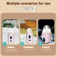 thumbnail image 2 of Bottle Warmer, Yadala Baby Portable Bottle Warmer, 5-Speed Temperature Regulation, Baby Bottle Warmer for Travel, Usb Bottle Warmers by Car for All Bottles for Babies，Pink, 2 of 8