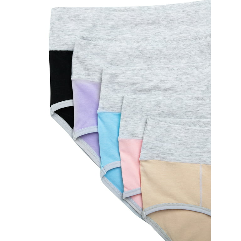 UMMISS Womens Underwear,Cotton High Waist Underwear for Women Full Coverage  Soft Comfortable Briefs Panty Multipack