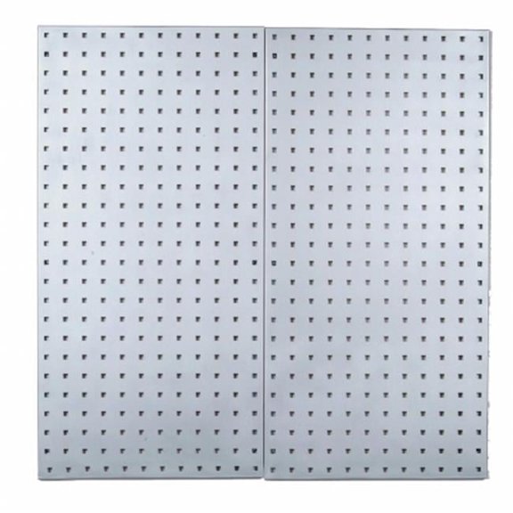 Triton Products   2 18 In. W x 36 In. H x .5 In. D 304 Stainless Steel Square Hole Pegboards with Wall Mounting Hardware