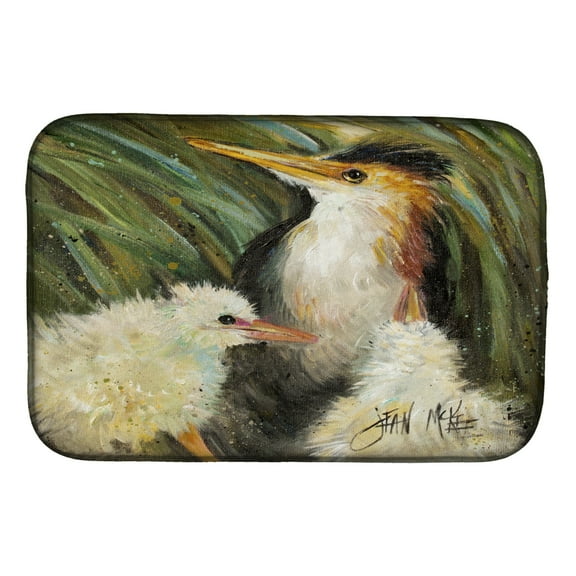 Caroline's Treasures Happy Family Dish Drying Mat