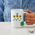 thumbnail image 4 of CafePress - Sunflower Garden Bird Mugs - 15 oz Ceramic Large White Novelty Mug, 4 of 6