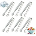 thumbnail image 2 of 12 Mini Pinzas Pequeñas y Pequeñas, Pinzas Pequeñas de Acero Inoxidable de 4,25 Pulgadas para Servir Alimentos, Cocina Duradera de Acero Inoxidable 304, 2 of 5