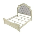 thumbnail image 4 of Noble Traditional Style Queen Bed Made with Wood in Antique Beige, 4 of 5