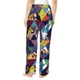 thumbnail image 3 of Pajama Pants Women, Geometric Cute Toucan Bird Plant Sweatpants Soft Sleep Lounge Pants, Casual PJ Bottoms Pants with Pockets, 3 of 5