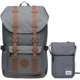 thumbnail image 1 of Mochila para computadora portátil KAUKKO EP5-11-Grey(2PC) 15.6 pulgadas, 1 of 5
