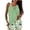 Light Green, variant on Women's Elegant Strappy Tankini For Solid Hook Neck Full Coverage Tankini Top For Beach Pool And Resort Wear
